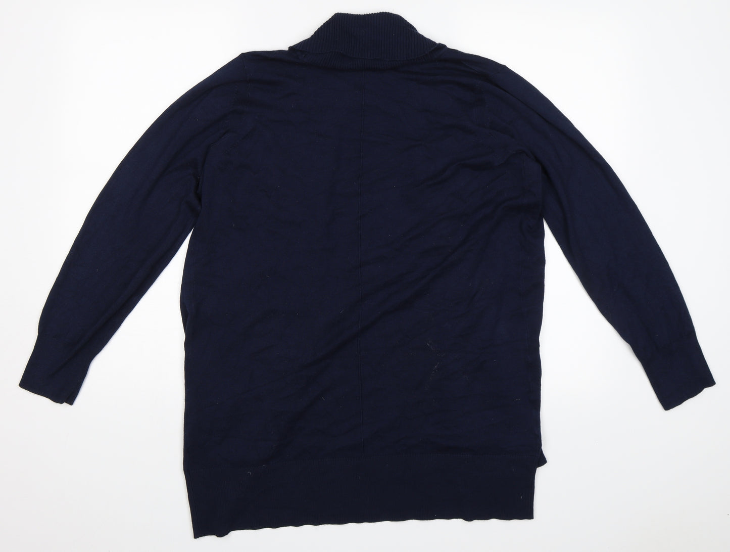 M&S Womens Blue   Cardigan Jumper Size M