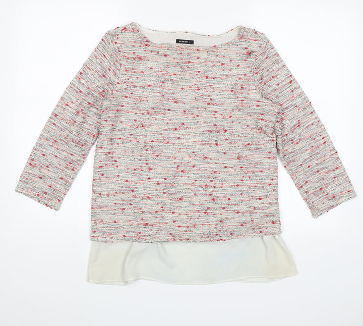 Roman Womens White   Pullover Jumper Size 12