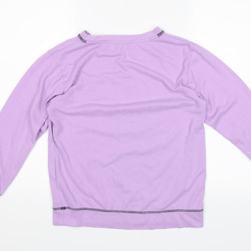 Studio Sleepwear Womens Purple Solid  Top Pyjama Top Size 8  - Oh hello weekend lets do this