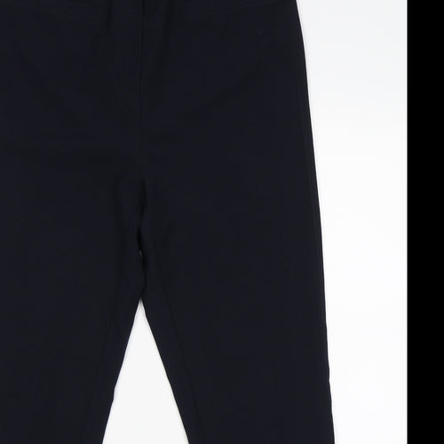 Pinns Womens Blue   Capri Trousers Size 12 L27 in