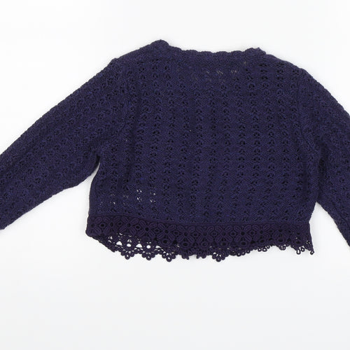 George Girls Purple   Cardigan Jumper Size 2-3 Years