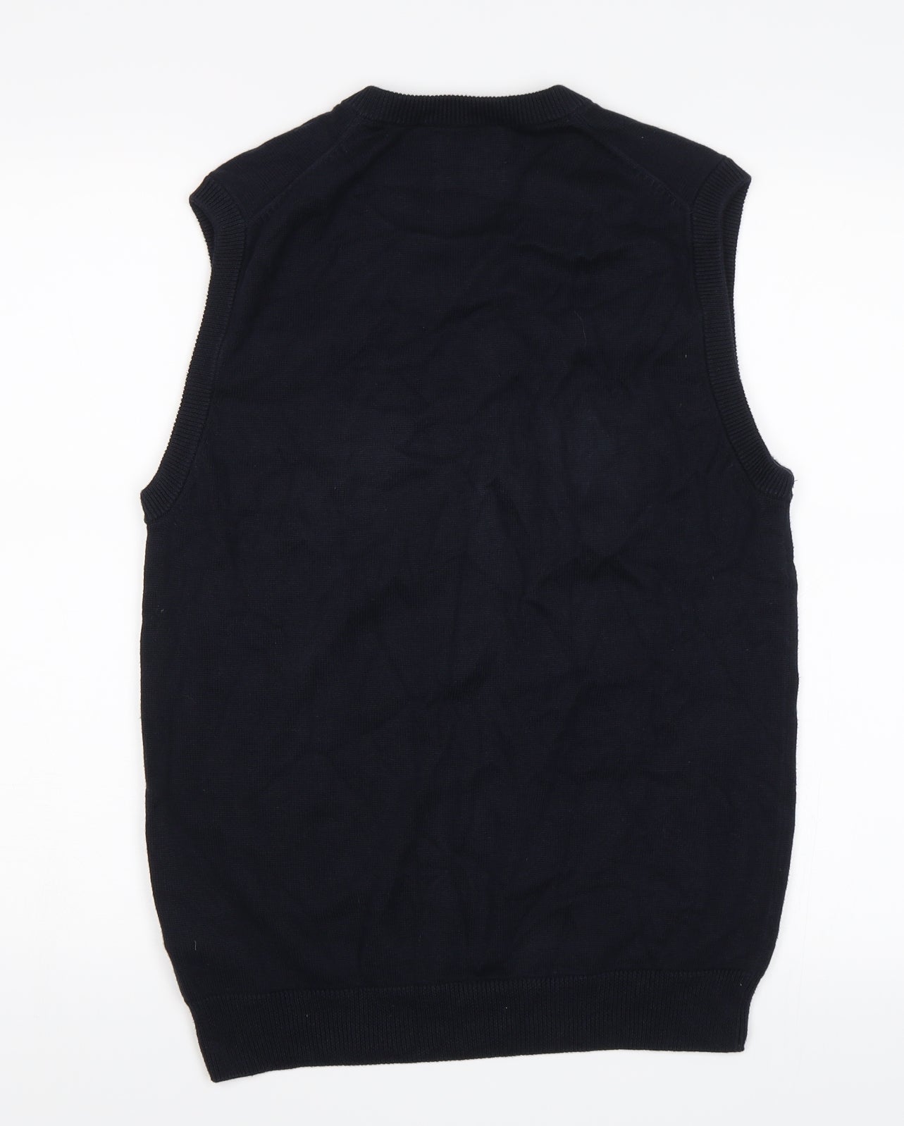 M&S Mens Blue   Vest Jumper Size S