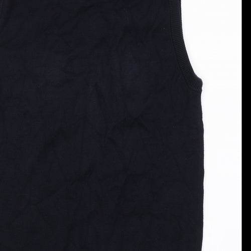 M&S Mens Blue   Vest Jumper Size S