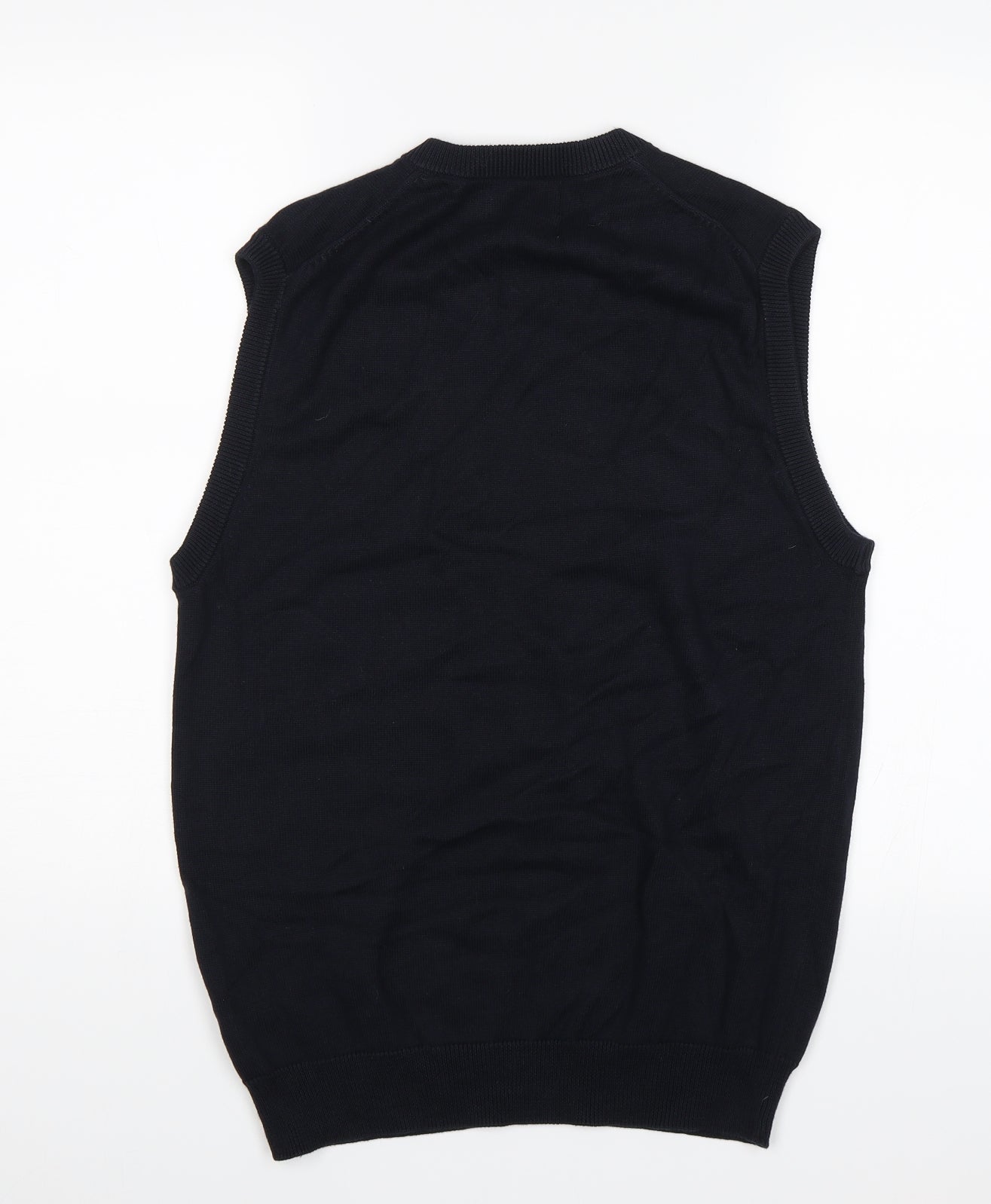 M&S Mens Blue   Vest Jumper Size S