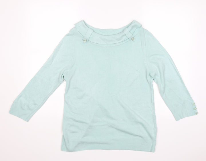 BHS Womens Green Pullover Jumper Size 12