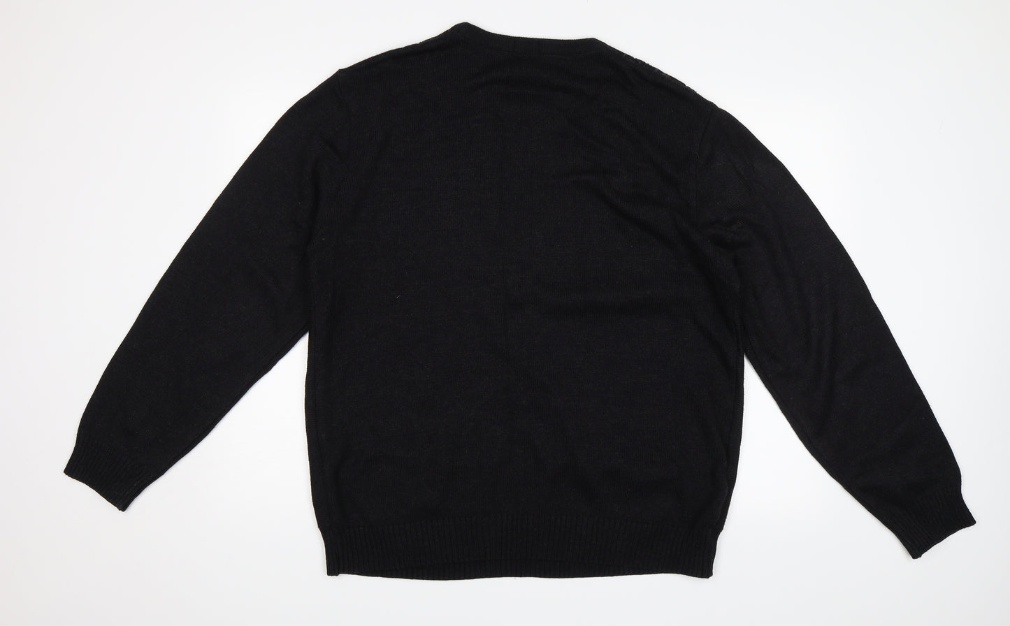 BHS Mens Black   Pullover Jumper Size L