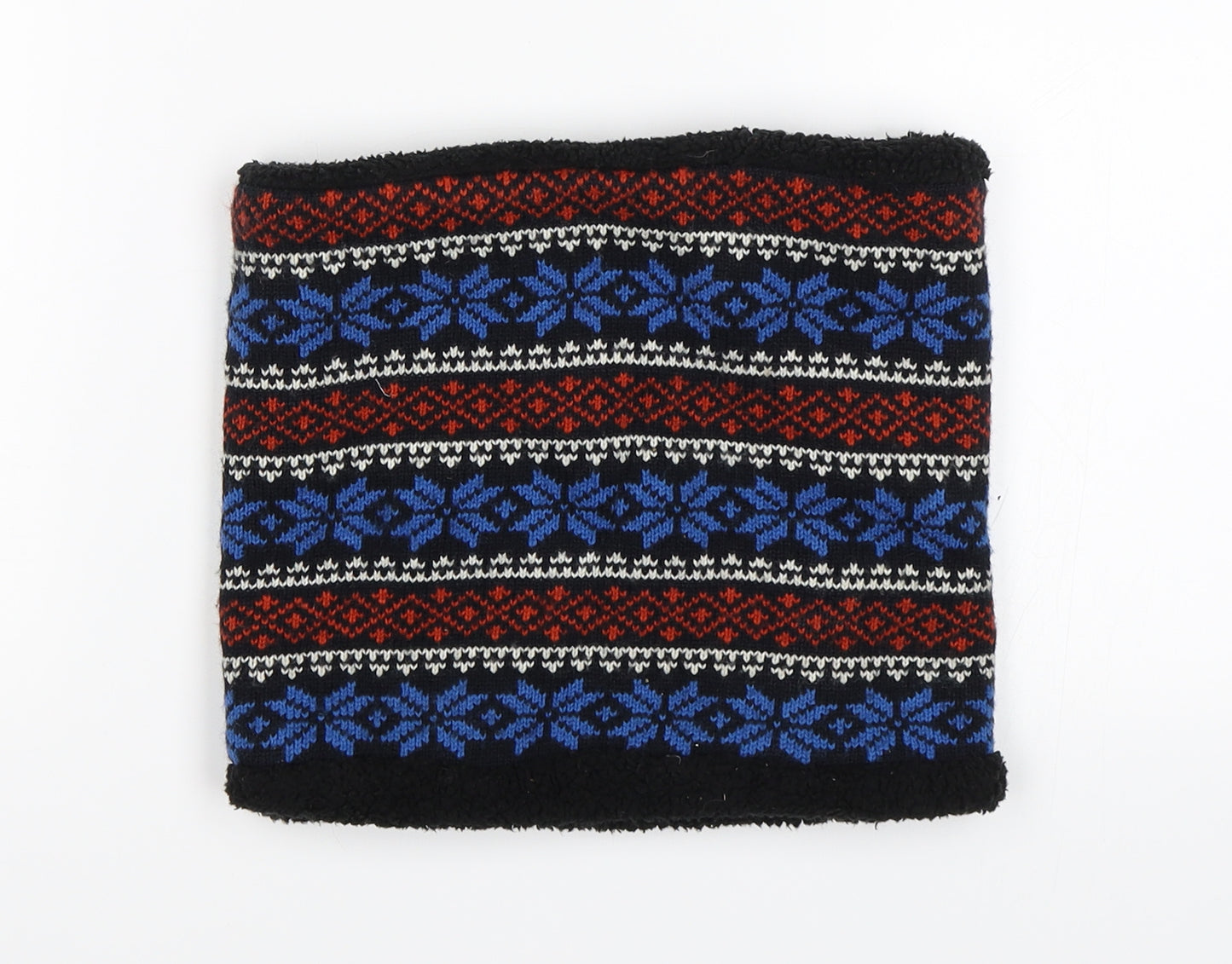 George Unisex Black Fair Isle   Scarf