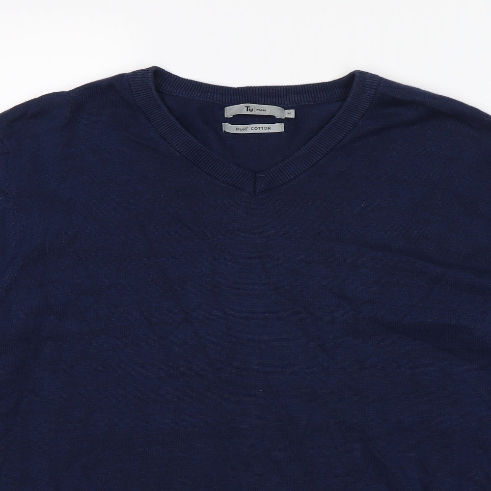 TU Mens Blue   Pullover Jumper Size M