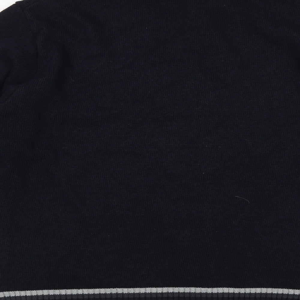 Moto Mens Blue   Full Zip Jumper Size XL