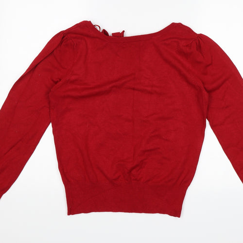 Love knitwear Womens Red   Pullover Jumper Size 16