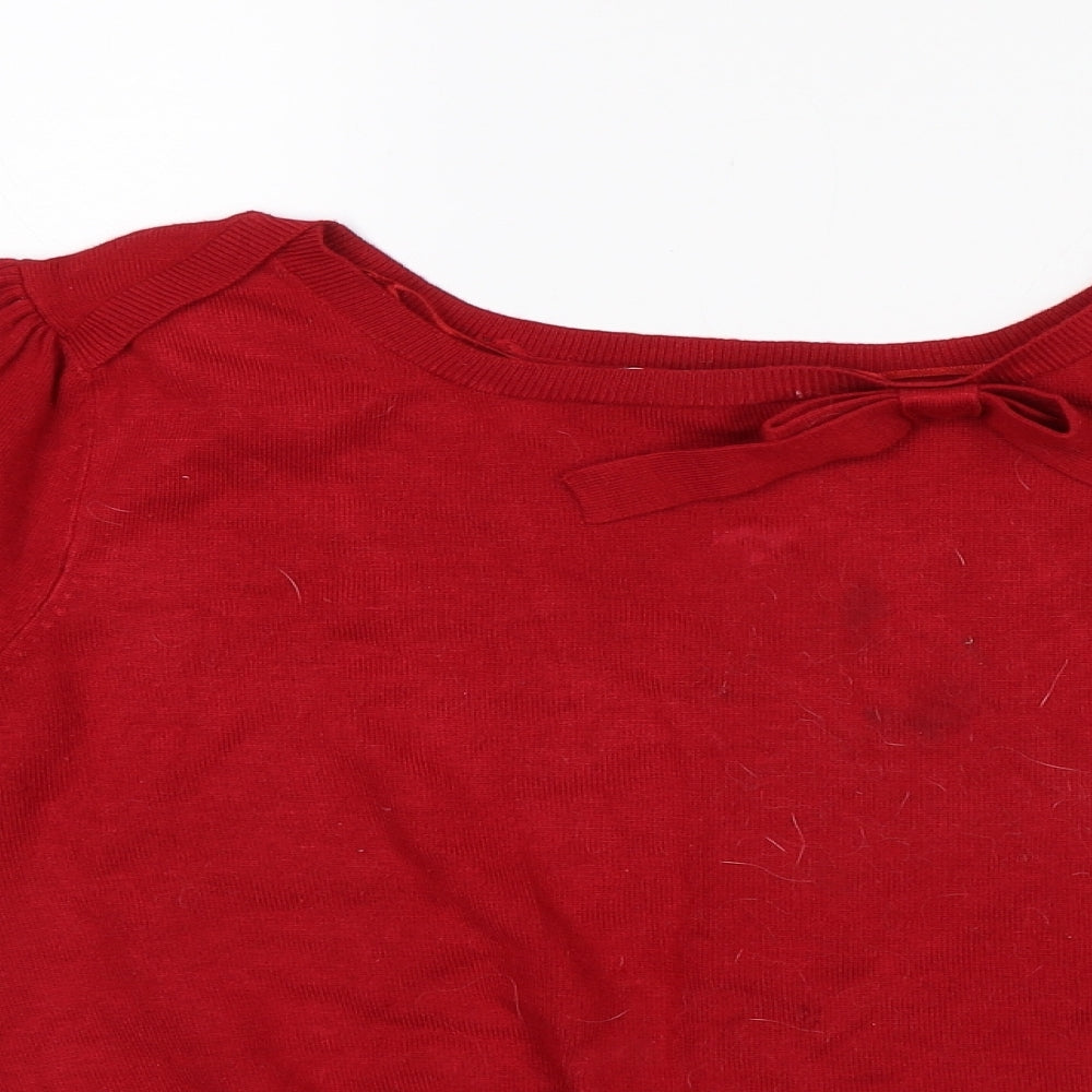 Love knitwear Womens Red   Pullover Jumper Size 16