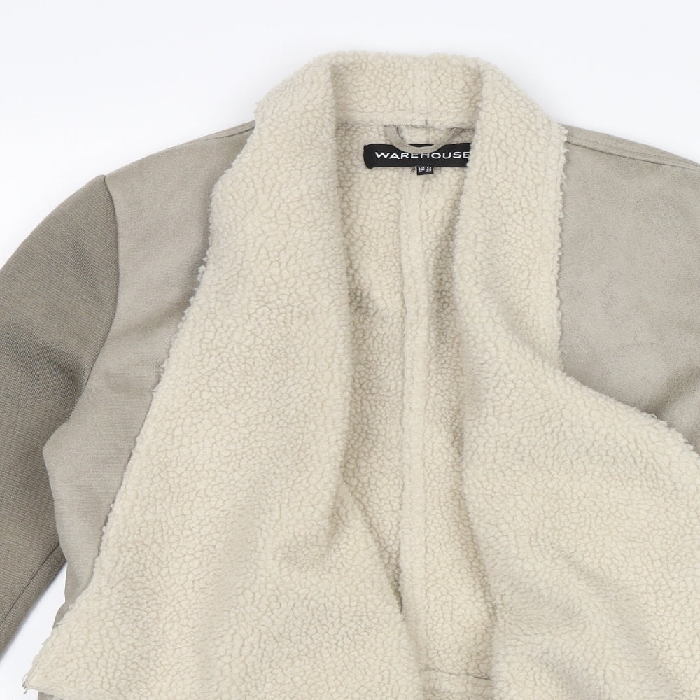 Warehouse Womens Beige   Jacket  Size 12