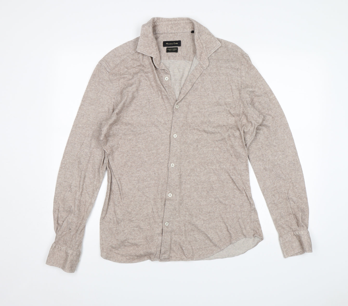 Mossimo Dutti Mens Brown    Button-Up Size L