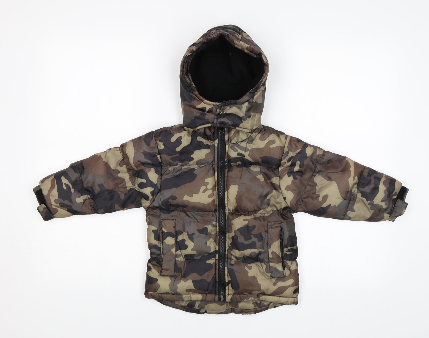 Freaky Boys Boys Brown Camouflage  Puffer Jacket Jacket Size 2-3 Years