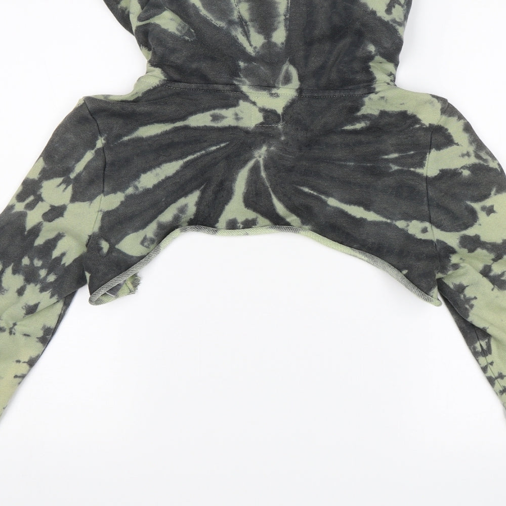 LF Womens Green   Full Zip Hoodie Size M  - Cropped