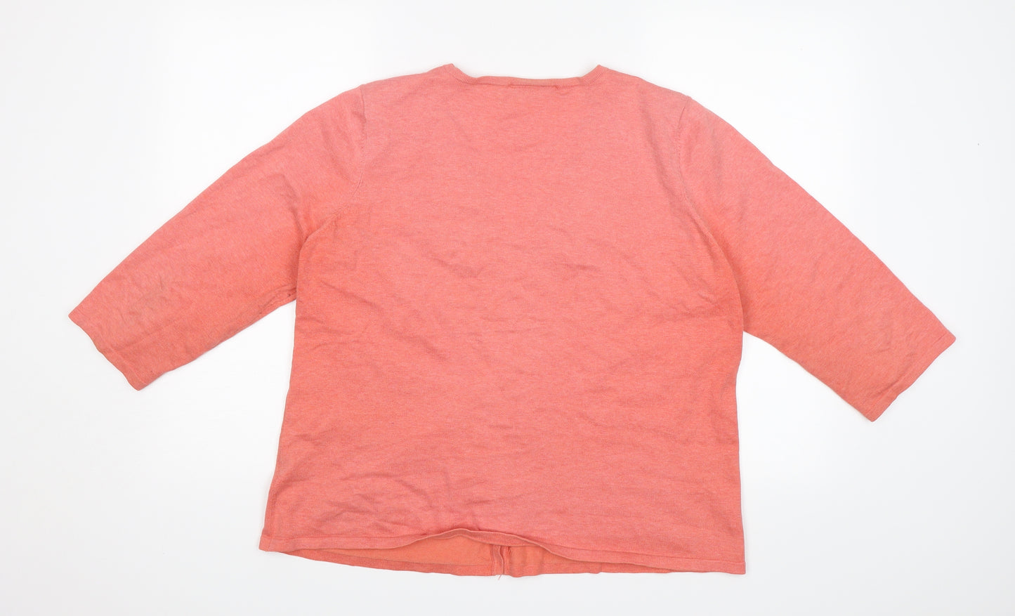 BHS Womens Orange   Cardigan Jumper Size 18