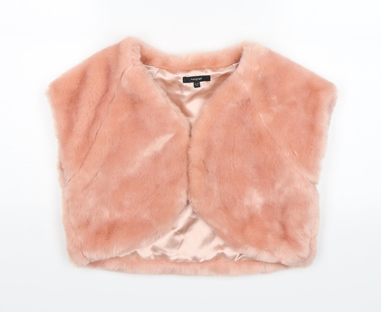Autograph Girls Pink   Shrug Jumper Size 13-14 Years