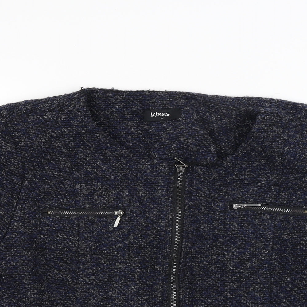 Klass Womens Blue   Jacket  Size 14