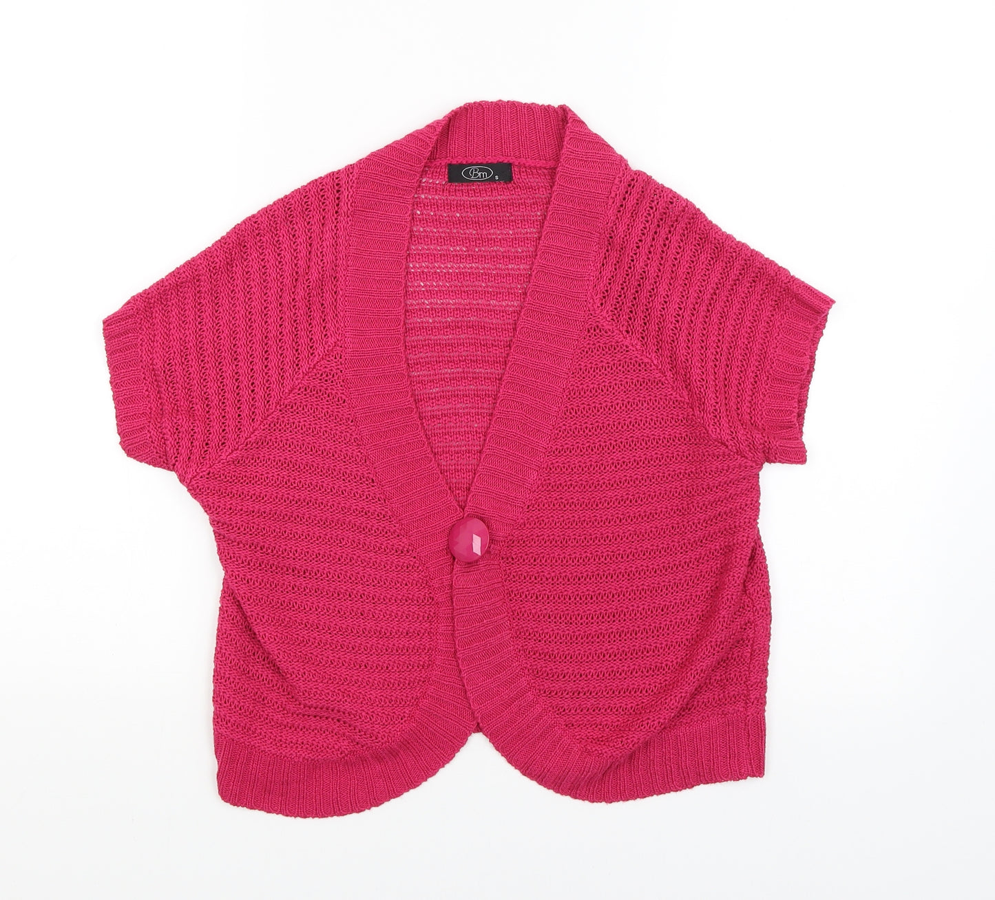 BM Womens Pink   Cardigan Jumper Size S