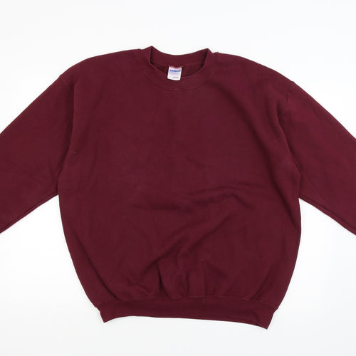 Gildan Mens Red   Pullover Jumper Size L