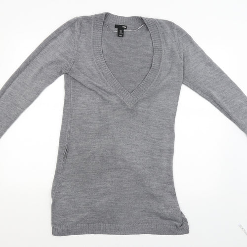 H&M Womens Grey   Pullover Jumper Size 12