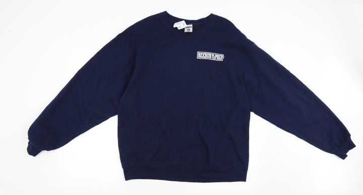 JERZEES Mens Blue Pullover Jumper Size L