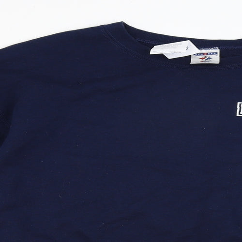 JERZEES Mens Blue   Pullover Jumper Size L