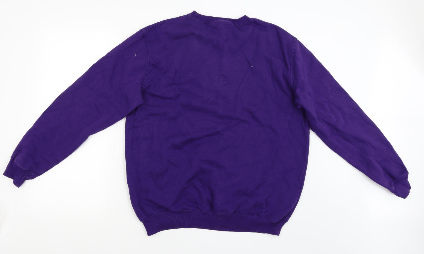 Cotton Traders Mens Purple   Pullover Jumper Size L