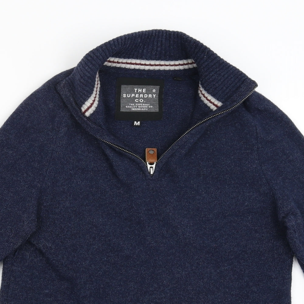 Superdry Mens Blue   Pullover Jumper Size M