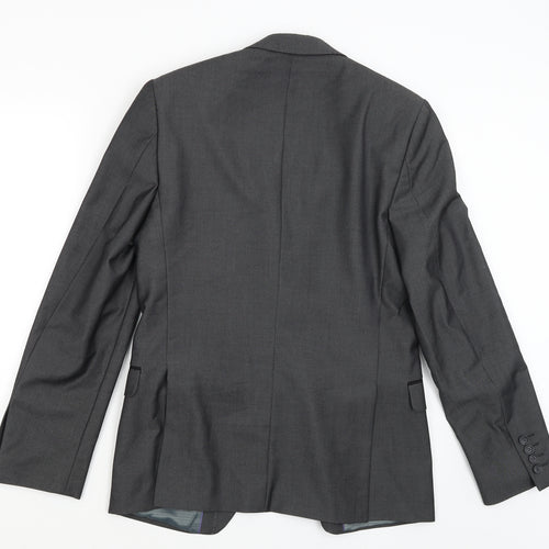 Burton Mens Grey   Jacket Blazer Size 36