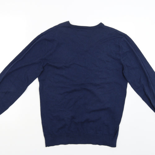 GREENWOOD Mens Blue   Pullover Jumper Size S