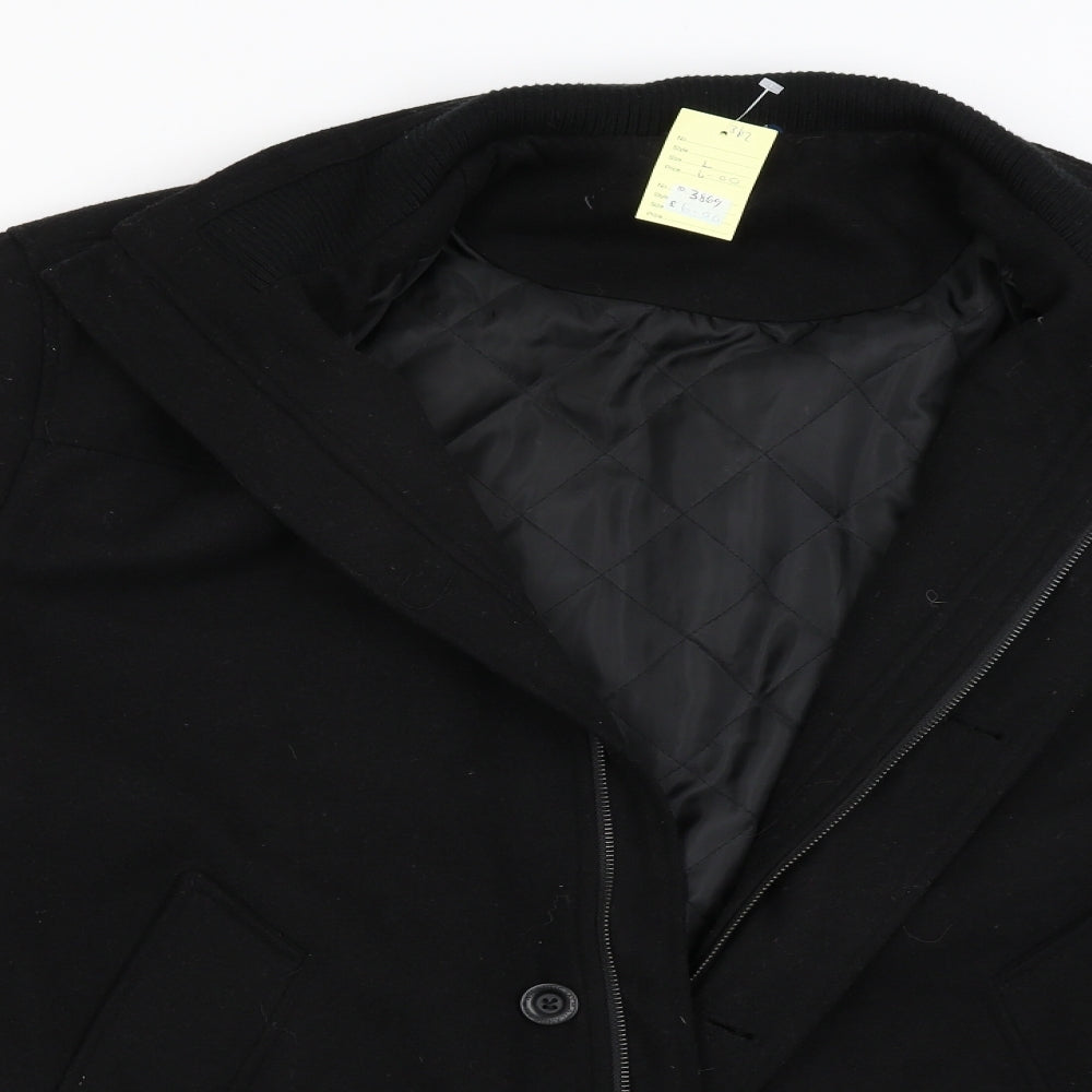 Atlantic Bay Mens Black   Jacket Coat Size L