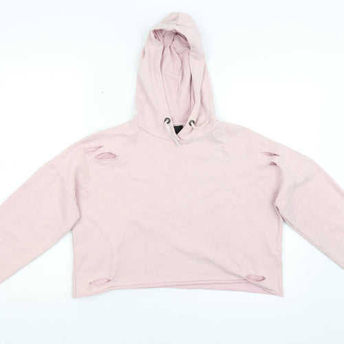 New Look Girls Pink   Pullover Hoodie Size 15 Years