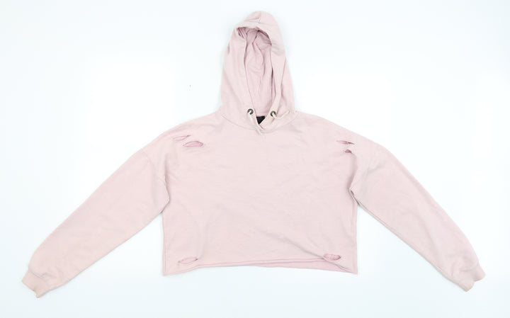 New Look Girls Pink Pullover Hoodie Size 15 Years