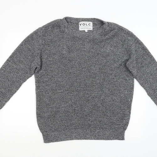 Yolc Mens Grey   Pullover Jumper Size L