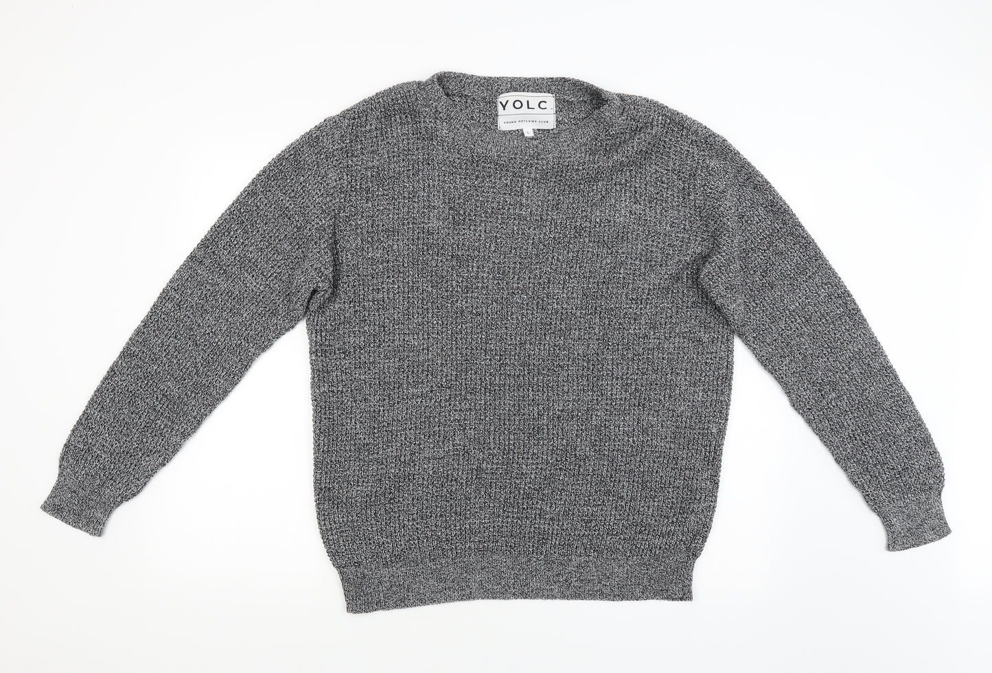Yolc Mens Grey   Pullover Jumper Size L