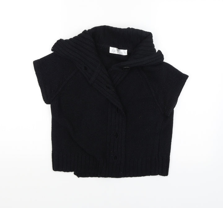 Internacionale Womens Black   Cardigan Jumper Size 14
