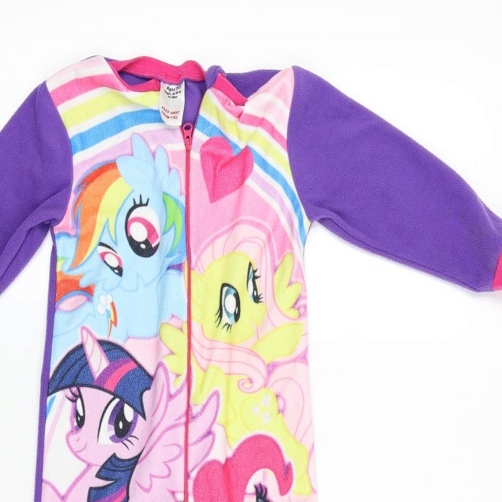 Preworn Girls Multicoloured Solid  Cami One Piece Size 2-3 Years  - my little pony