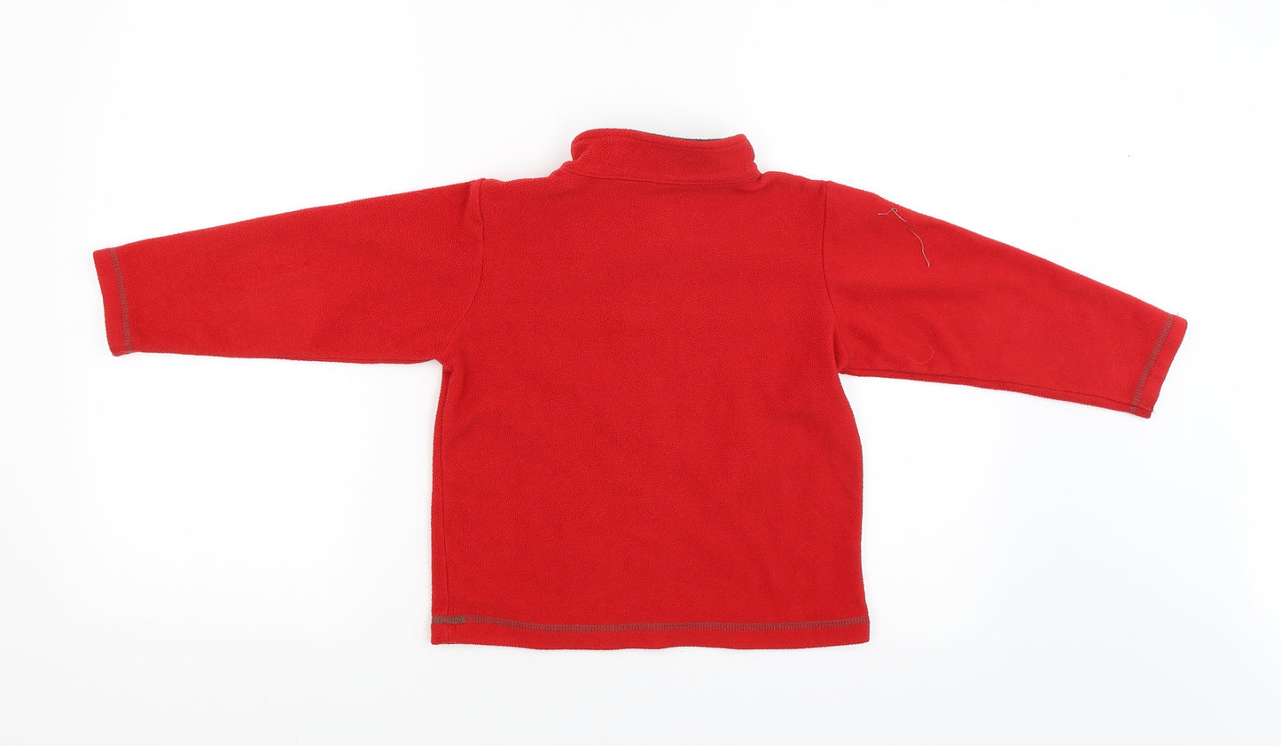 M&Co Boys Red   Pullover Hoodie Size 4-5 Years