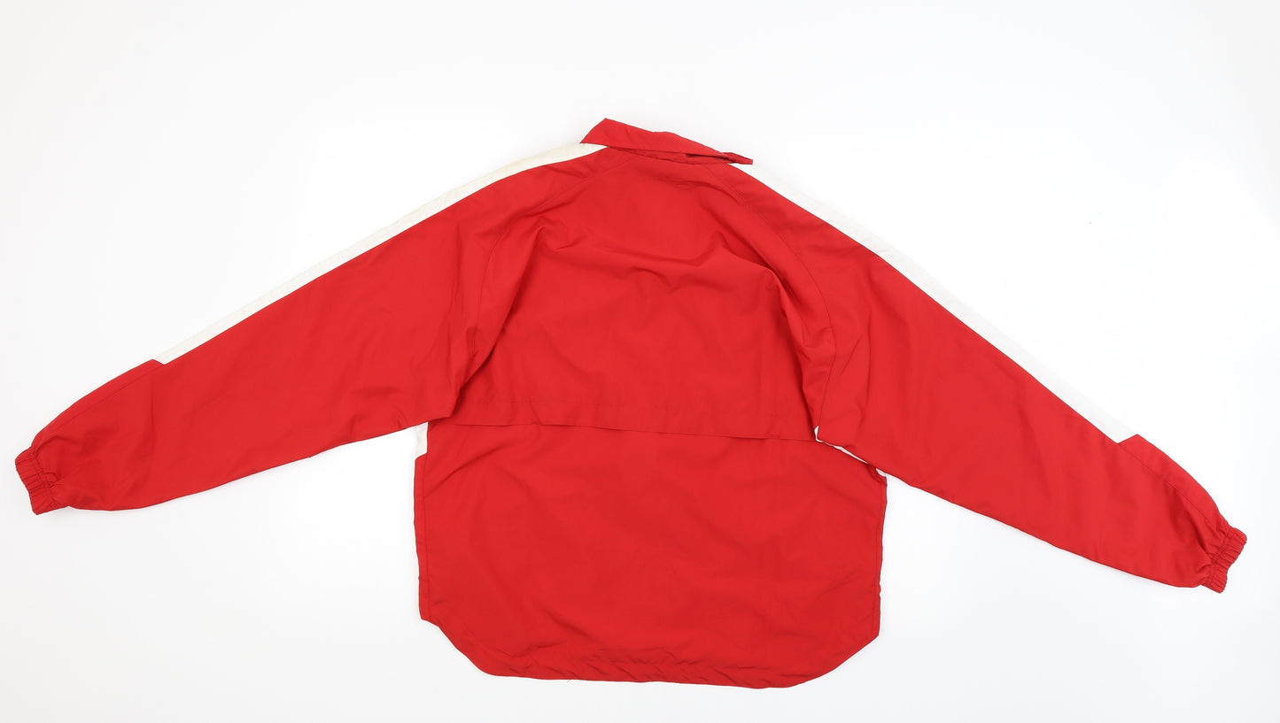 Brooks Mens Red   Rain Coat Jacket Size S