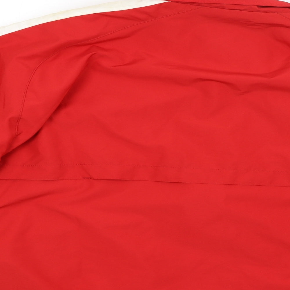 Brooks Mens Red   Rain Coat Jacket Size S