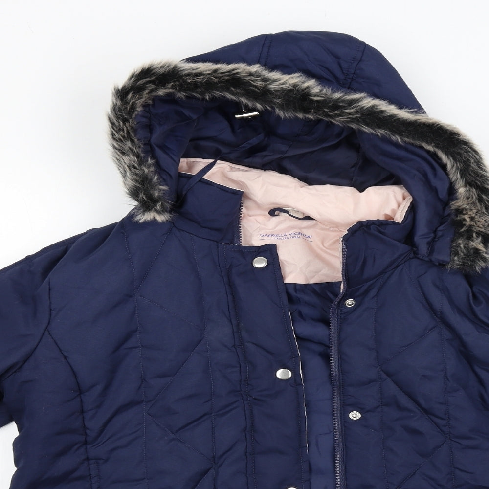 Gabriella Vicenza Womens Blue   Jacket Coat Size 14