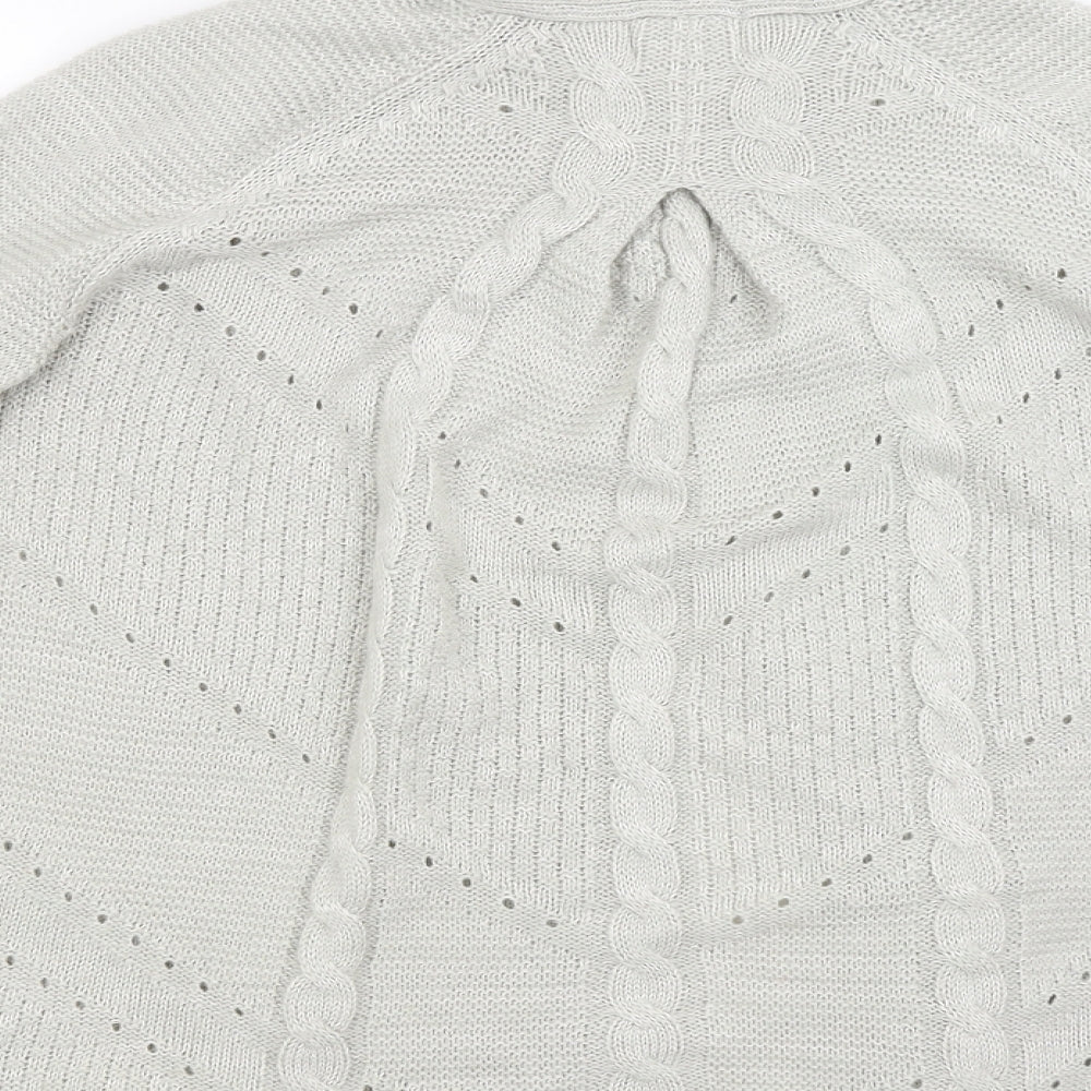 M&S Womens Beige   Cape Jumper Size 10