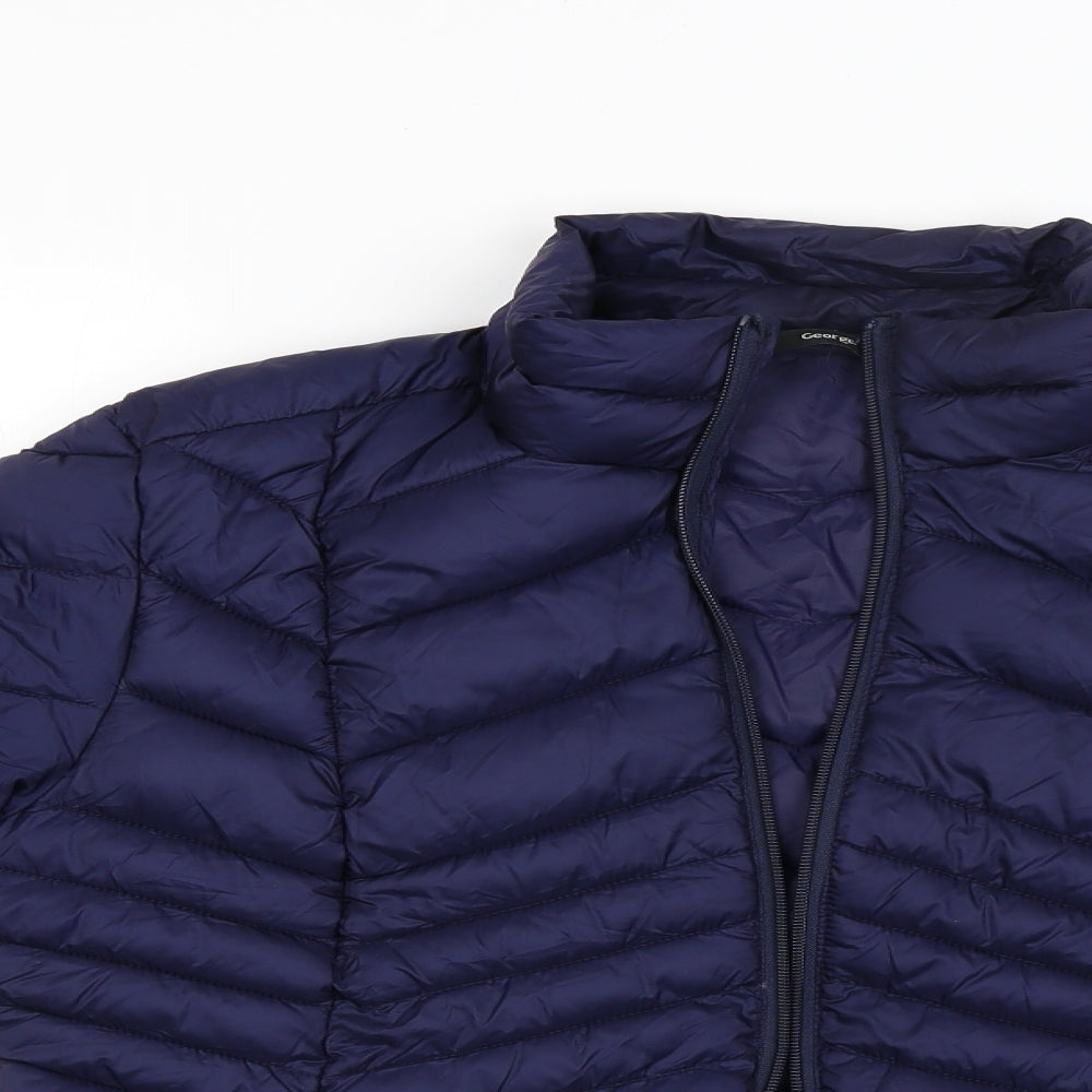 George Womens Blue   Bomber Jacket Jacket Size M