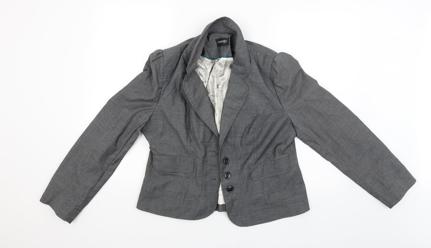 George Womens Grey   Jacket Blazer Size 16