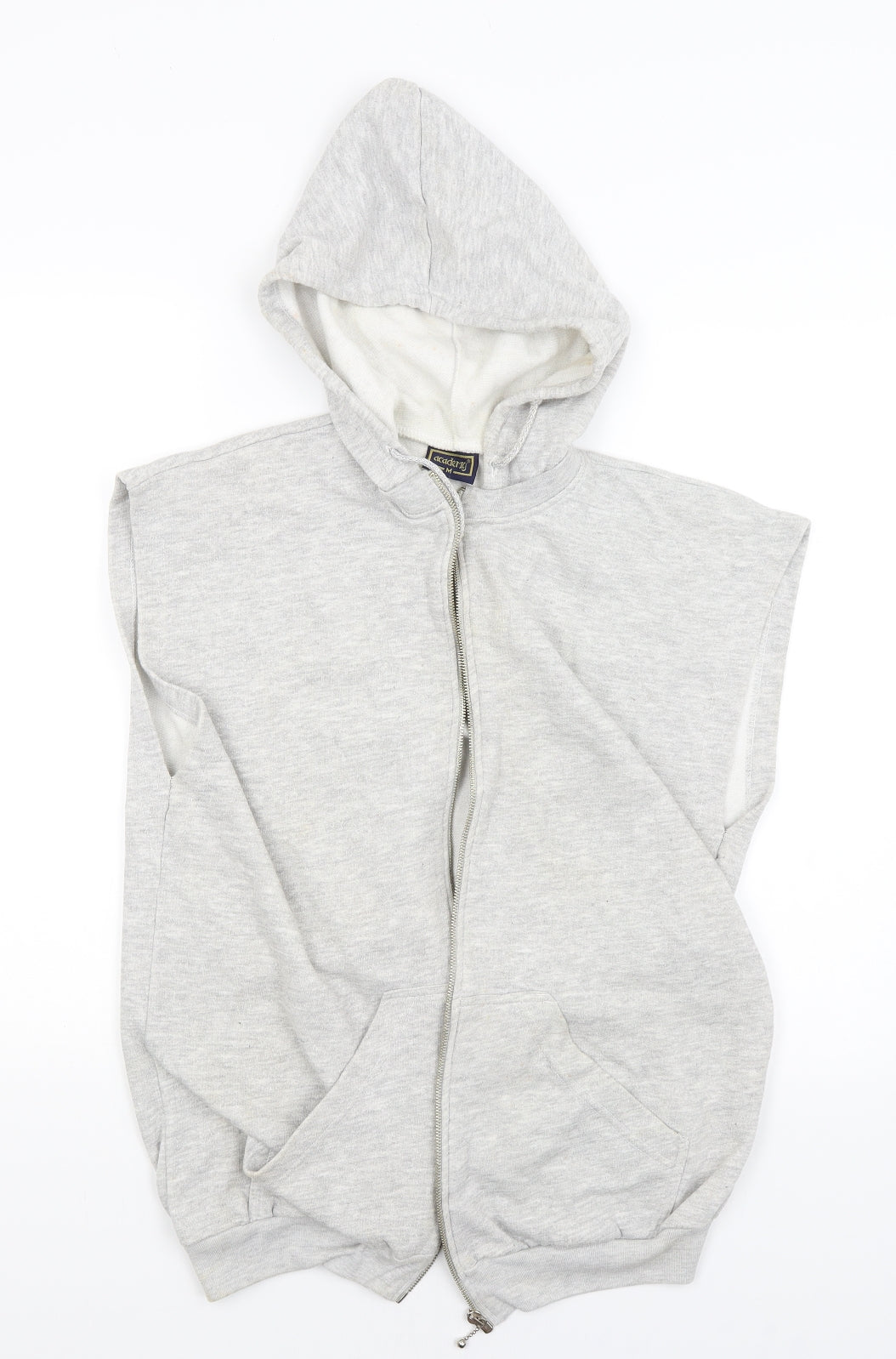 Academy Mens Grey   Full Zip Hoodie Size M
