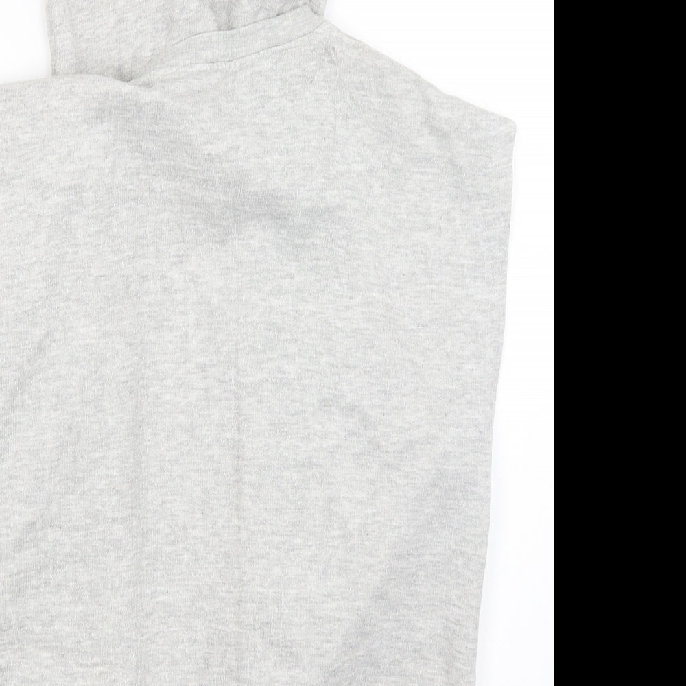 Academy Mens Grey   Full Zip Hoodie Size M