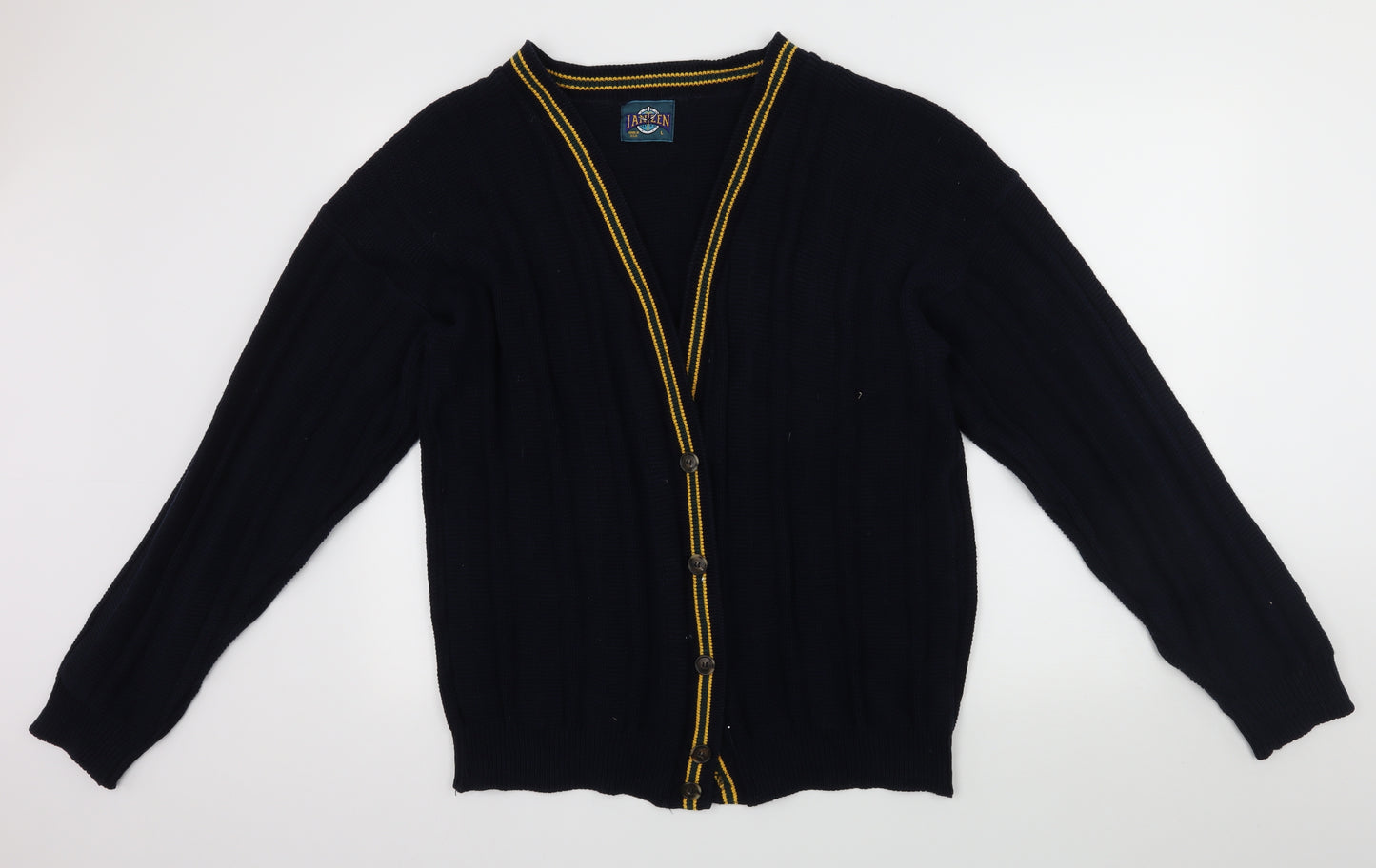 Jantzen Mens Black   Cardigan Jumper Size L