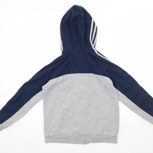 Addidas Boys Grey   Full Zip Hoodie Size 11-12 Years