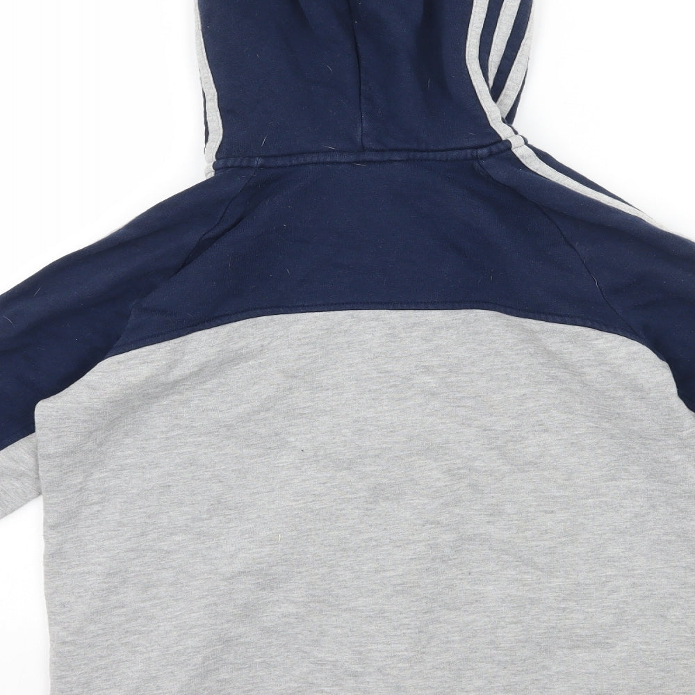 Addidas Boys Grey   Full Zip Hoodie Size 11-12 Years